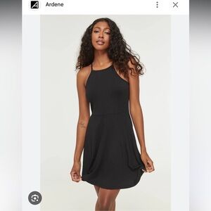 Ardene Elegant Black Halter Mini Dress
